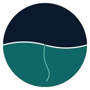 Logo d'Entre Deux Eaux, symbole de l'écotone marin